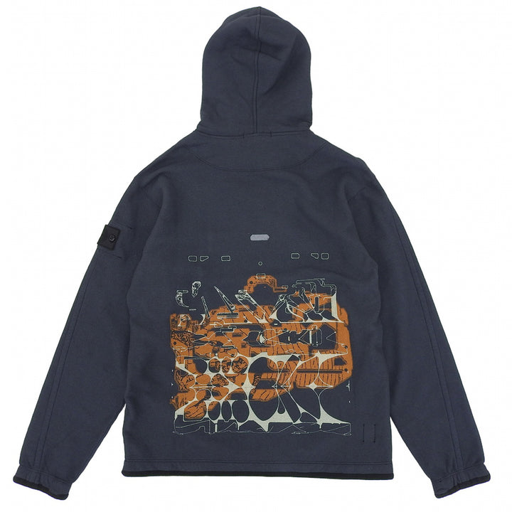 極美品▲STONE ISLAND ストーンアイランド 77196012A SHADOW PROJECT ロゴパッチ プルオーバー パーカー ダークグリーン M 正規品 メンズ