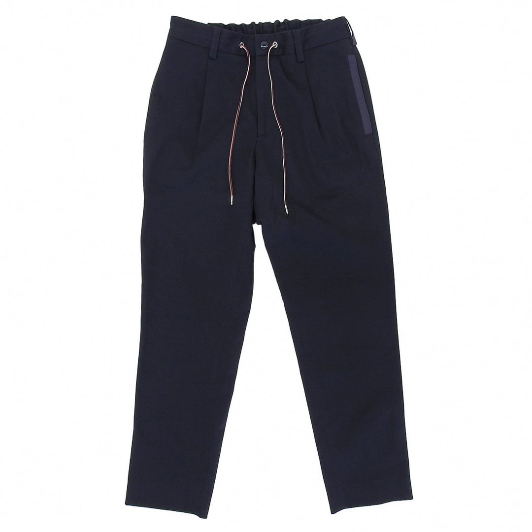 美品▲MONCLER モンクレール 2023年製 PANTALONE SPORTIVO トリコロール ジョガー パンツ ネイビー 44 イタリア製 正規品 メンズ