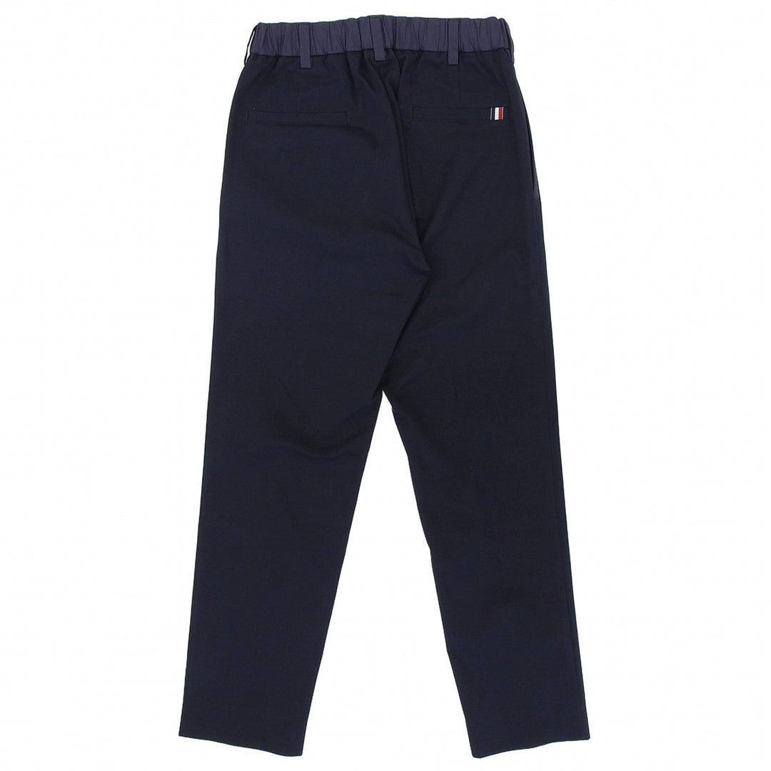 美品▲MONCLER モンクレール 2023年製 PANTALONE SPORTIVO トリコロール ジョガー パンツ ネイビー 44 イタリア製 正規品 メンズ