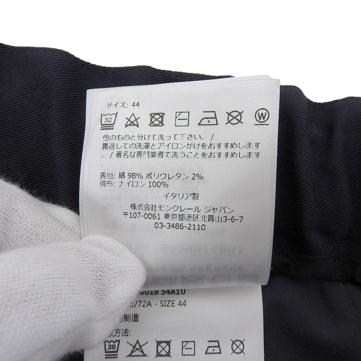 美品▲MONCLER モンクレール 2023年製 PANTALONE SPORTIVO トリコロール ジョガー パンツ ネイビー 44 イタリア製 正規品 メンズ