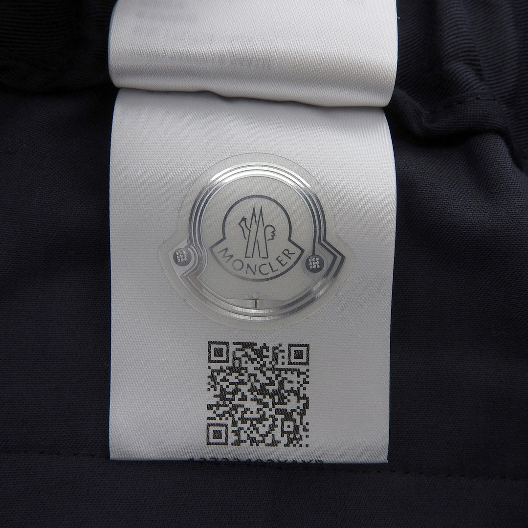 美品▲MONCLER モンクレール 2023年製 PANTALONE SPORTIVO トリコロール ジョガー パンツ ネイビー 44 イタリア製 正規品 メンズ