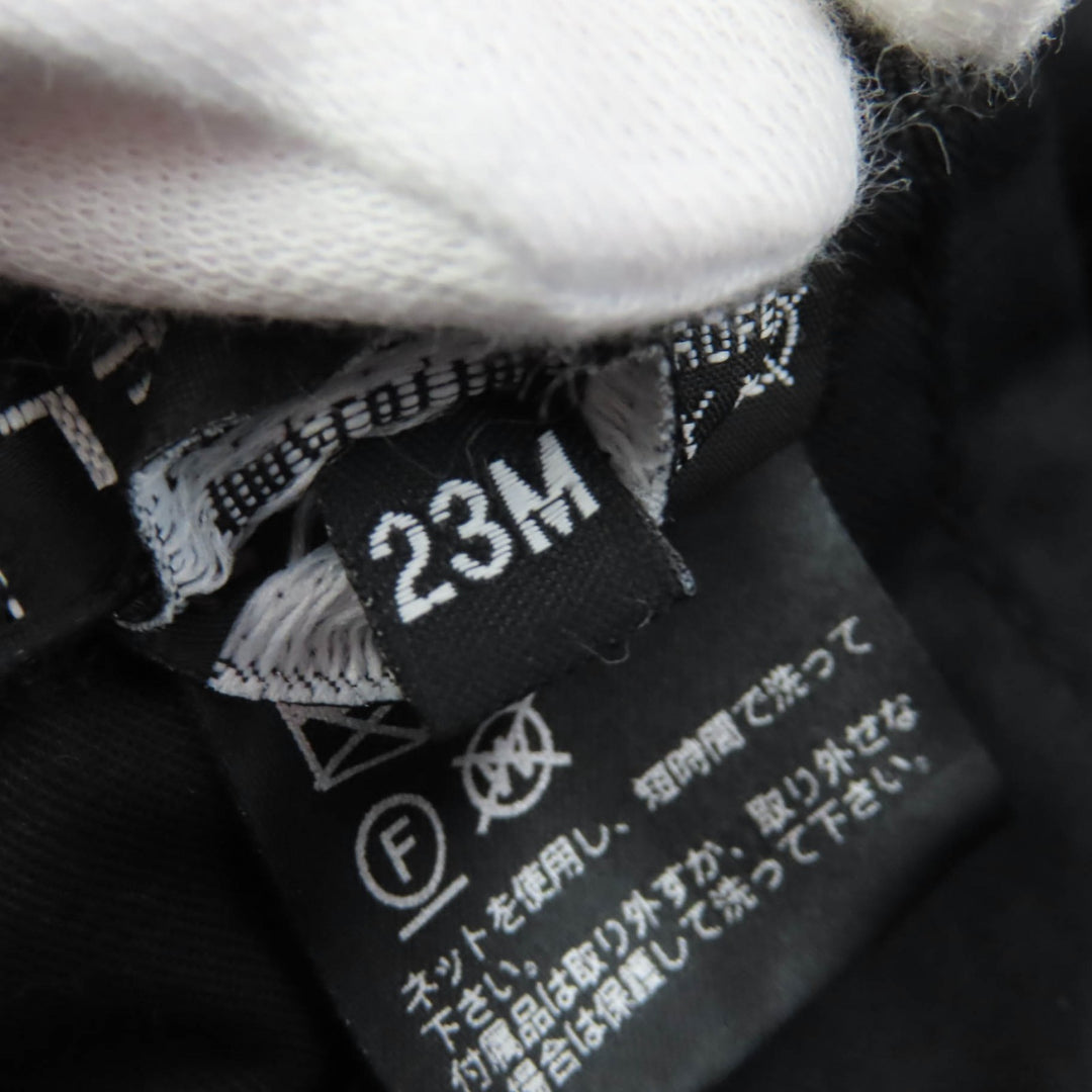 極美品☆CHANEL シャネル 2023年製 23M コットン ココマーク・ロゴデザイン キャップ ホワイト ブラック L イタリア製 正規品 レディース