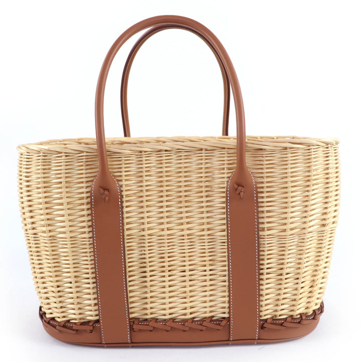 未使用品☆HERMES エルメス ガーデンピクニック ガーデンパーティPM スイフト ナチュラル ゴールド ハンドバッグ B刻印 仏製 レディース