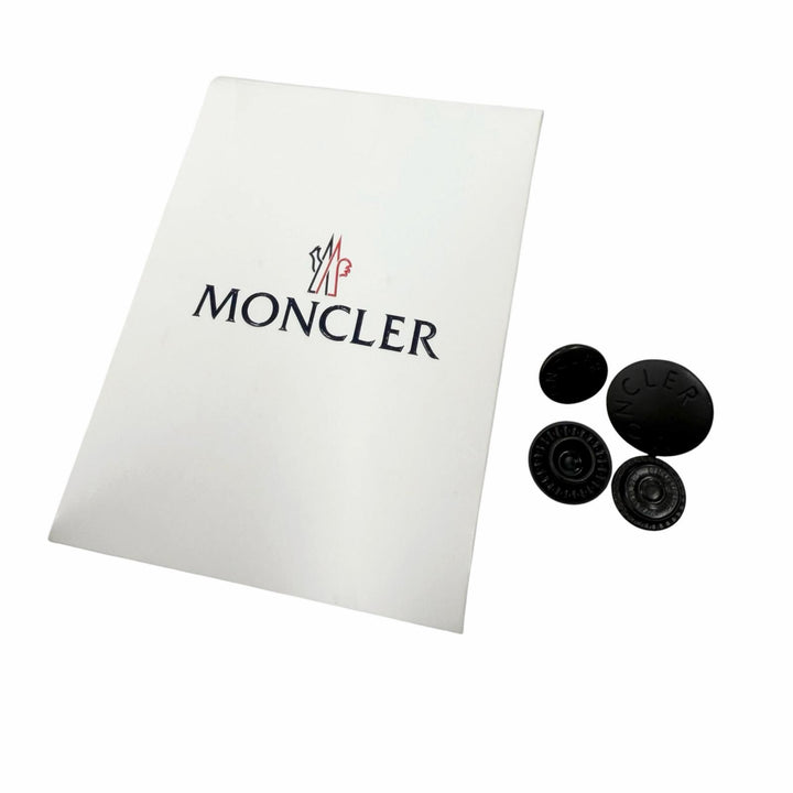 美品▼MONCLER モンクレール 2022年製 MELAMPYRE ロゴワッペン付き フーデッド WZIPUP ダウンジャケット カーキ 0 正規品 メンズ