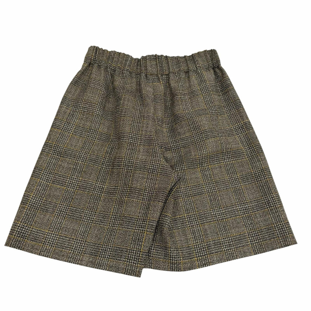 未使用品★GUCCI グッチ 2023年製 770190 ウール100％ インターロッキングG刺繍 グレンチェック ショートパンツ 40 正規品 ハンガー付