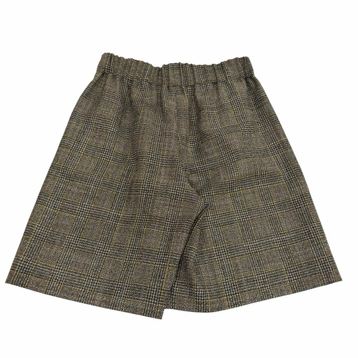 未使用品★GUCCI グッチ 2023年製 770190 ウール100％ インターロッキングG刺繍 グレンチェック ショートパンツ 40 正規品 ハンガー付
