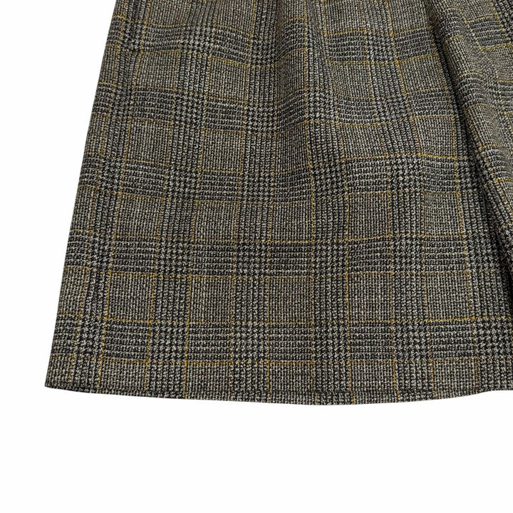未使用品★GUCCI グッチ 2023年製 770190 ウール100％ インターロッキングG刺繍 グレンチェック ショートパンツ 40 正規品 ハンガー付