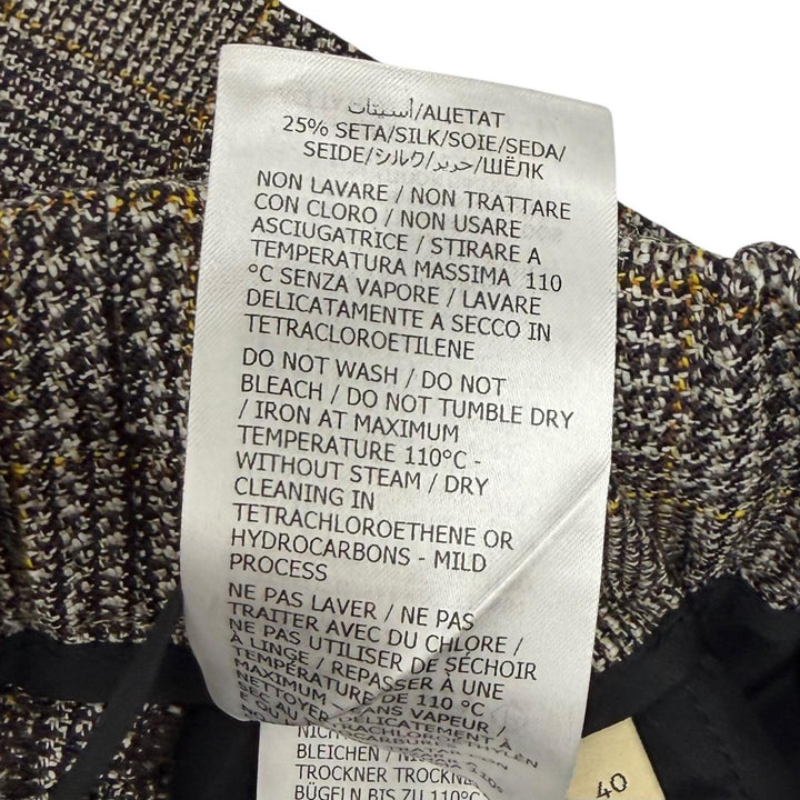 未使用品★GUCCI グッチ 2023年製 770190 ウール100％ インターロッキングG刺繍 グレンチェック ショートパンツ 40 正規品 ハンガー付
