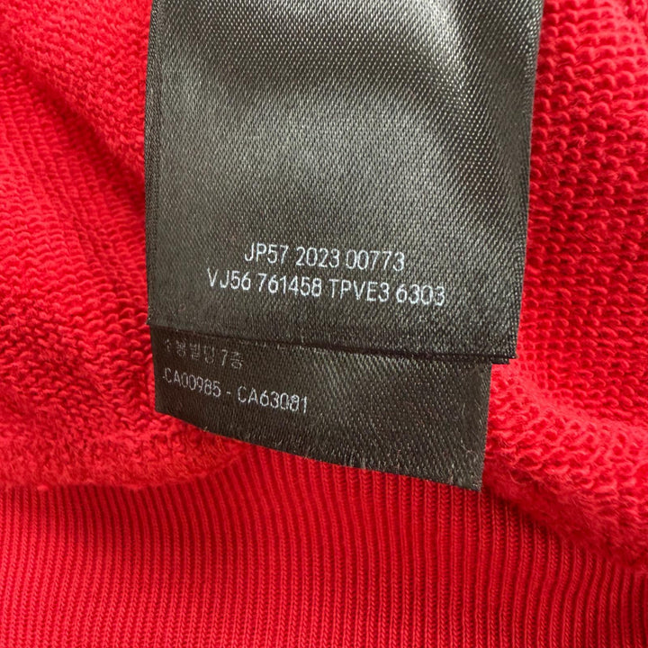 未使用品▼BALENCIAGA バレンシアガ 761458 Faux Logo Round Hem Hoodie Many Kisses ダメージ加工 オーバーサイズ パーカー 2 正規品