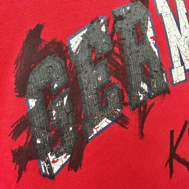 未使用品▼BALENCIAGA バレンシアガ 761458 Faux Logo Round Hem Hoodie Many Kisses ダメージ加工 オーバーサイズ パーカー 2 正規品