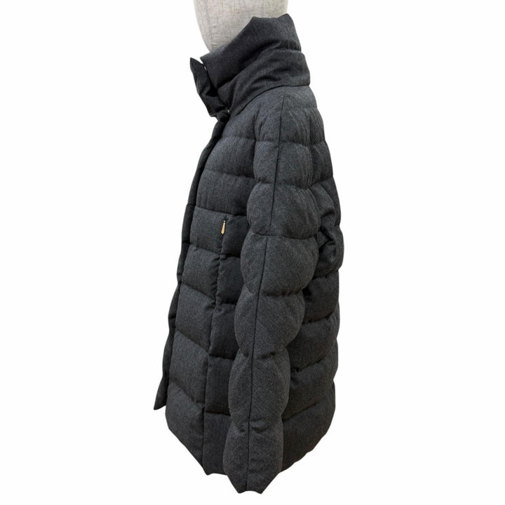 美品☆TATRAS タトラス LTLA20A4184-D STRINA ストリーナ ウール100％ スタンドカラー ダウンコート グレー 02 正規品 レディース