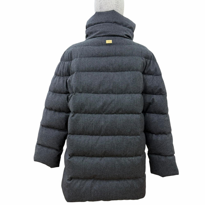 美品☆TATRAS タトラス LTLA20A4184-D STRINA ストリーナ ウール100％ スタンドカラー ダウンコート グレー 02 正規品 レディース
