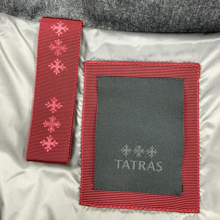 美品☆TATRAS タトラス LTLA20A4184-D STRINA ストリーナ ウール100％ スタンドカラー ダウンコート グレー 02 正規品 レディース