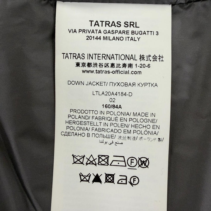 美品☆TATRAS タトラス LTLA20A4184-D STRINA ストリーナ ウール100％ スタンドカラー ダウンコート グレー 02 正規品 レディース