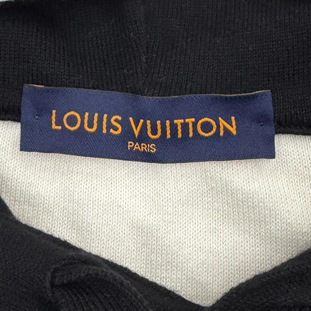極美品▼LOUIS VUITTON ルイヴィトン 22AW コットン モノグラムグラディエント プルオーバー パーカー ブラック M 伊製 正規品 メンズ