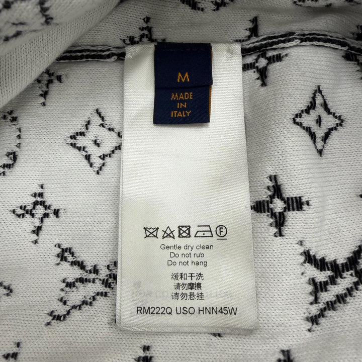 極美品▼LOUIS VUITTON ルイヴィトン 22AW コットン モノグラムグラディエント プルオーバー パーカー ブラック M 伊製 正規品 メンズ