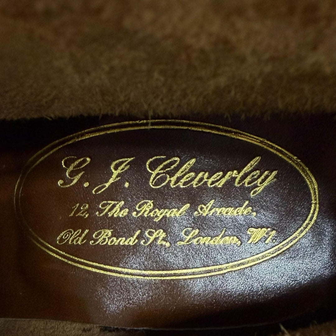 未使用品□GEORGE CLEVERLEY ジョージクレバリー 8404L レザー クロケット&amp;ジョーンズ製 200ラスト アンクルブーツ 5.5 E イングランド製