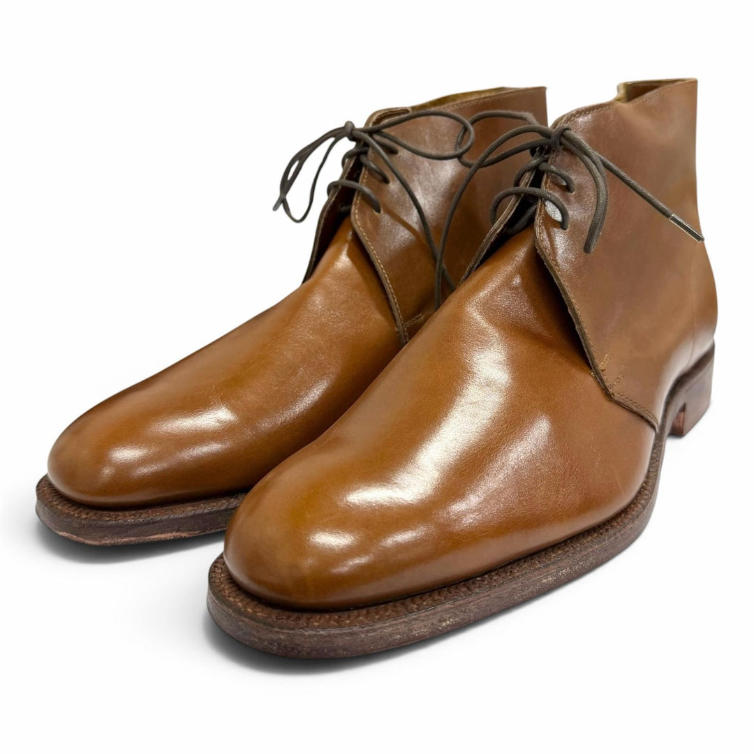 未使用品□GEORGE CLEVERLEY ジョージクレバリー 8404L レザー クロケット&amp;ジョーンズ製 200ラスト アンクルブーツ 5.5 E イングランド製