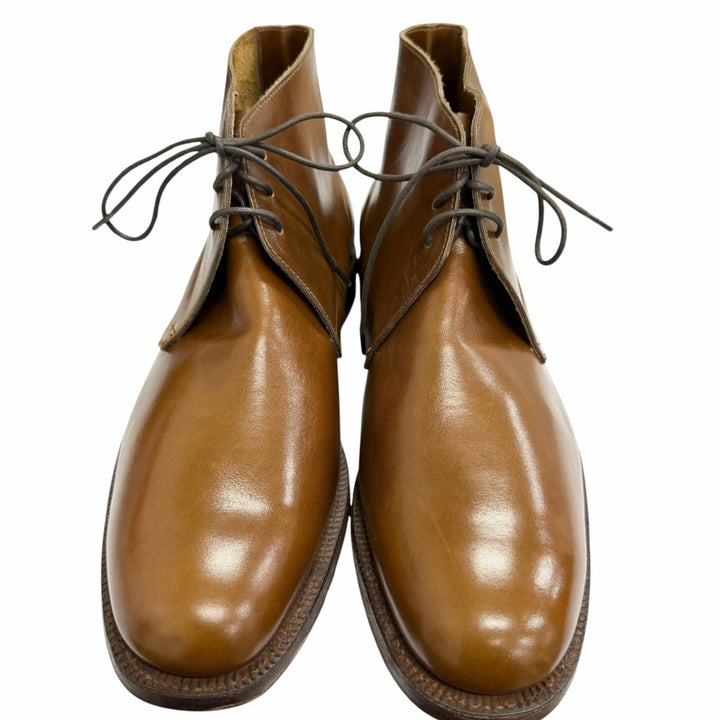 未使用品□GEORGE CLEVERLEY ジョージクレバリー 8404L レザー クロケット&amp;ジョーンズ製 200ラスト アンクルブーツ 5.5 E イングランド製