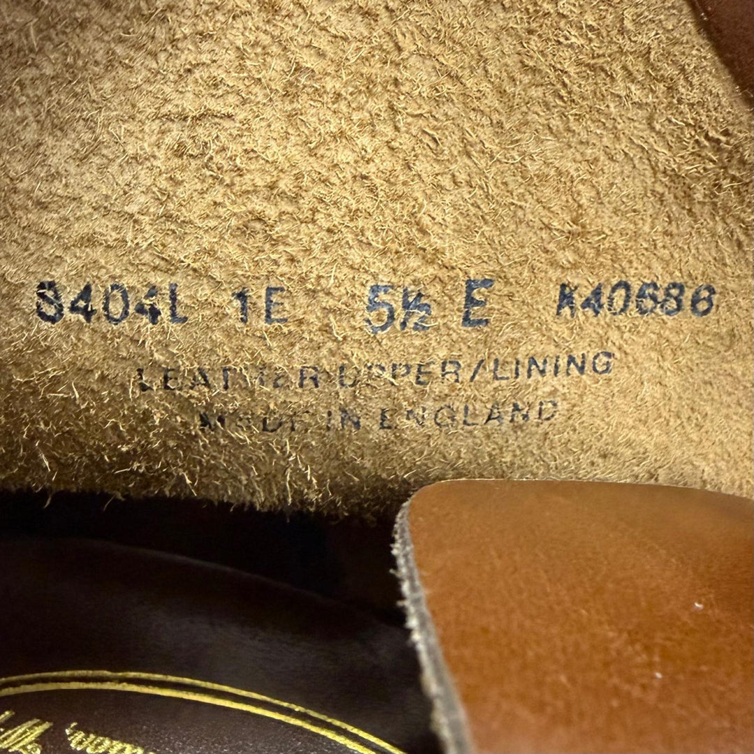 未使用品□GEORGE CLEVERLEY ジョージクレバリー 8404L レザー クロケット&amp;ジョーンズ製 200ラスト アンクルブーツ 5.5 E イングランド製
