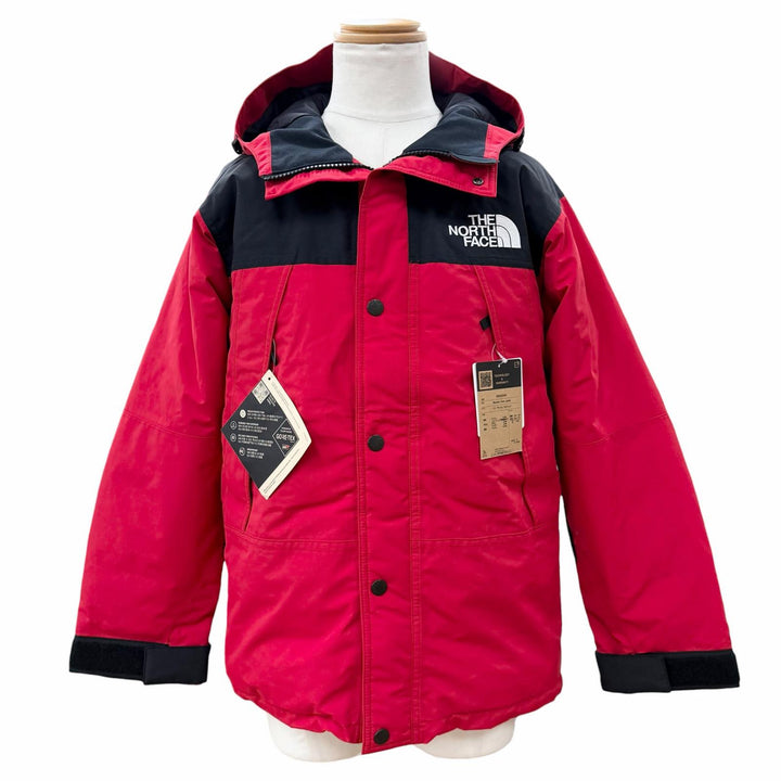 未使用品▼THE NORTH FACE ザ・ノースフェイス ND92549 Mountain Down Jacket GORE-TEX ロゴ刺繍 フーデッド ダウンジャケット S 正規品