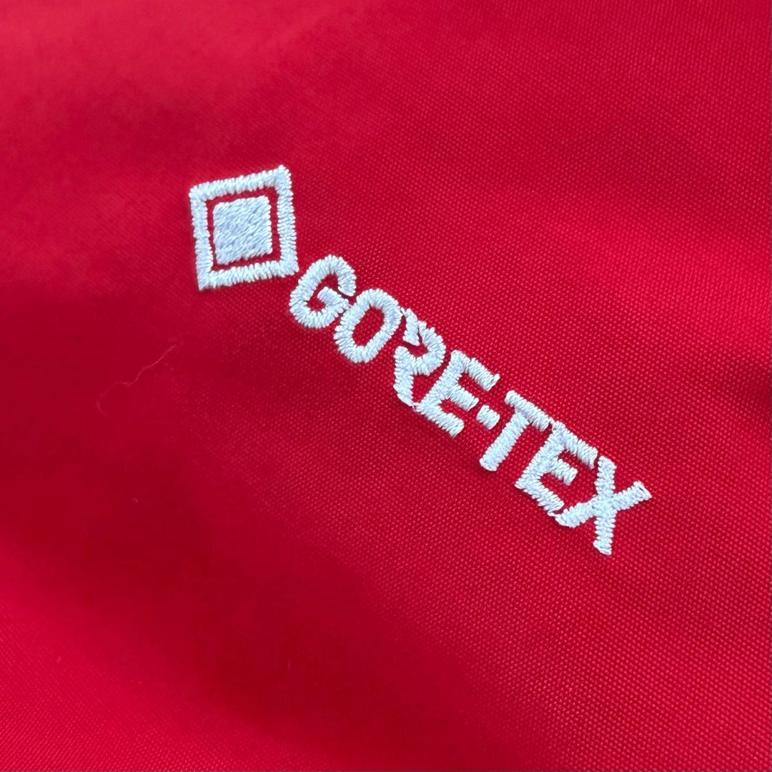 未使用品▼THE NORTH FACE ザ・ノースフェイス ND92549 Mountain Down Jacket GORE-TEX ロゴ刺繍 フーデッド ダウンジャケット S 正規品