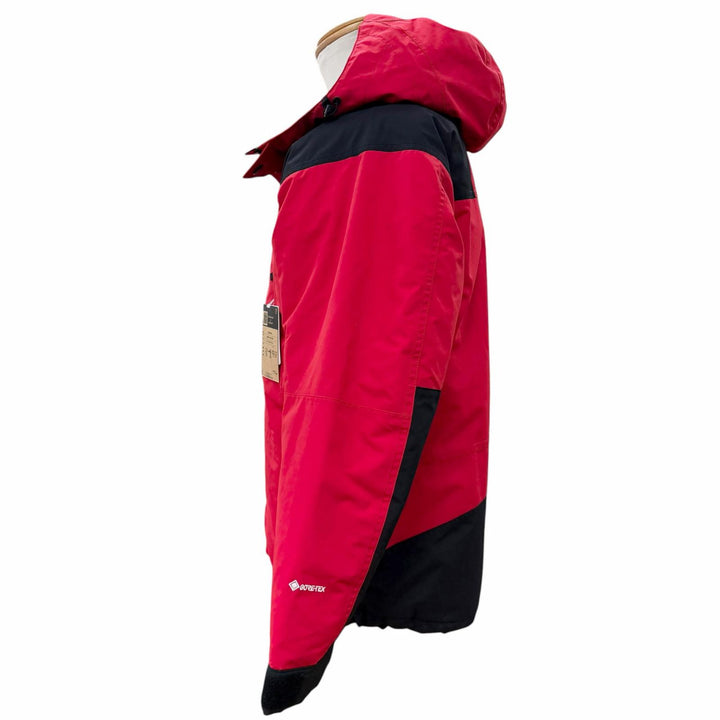 未使用品▼THE NORTH FACE ザ・ノースフェイス ND92549 Mountain Down Jacket GORE-TEX ロゴ刺繍 フーデッド ダウンジャケット S 正規品