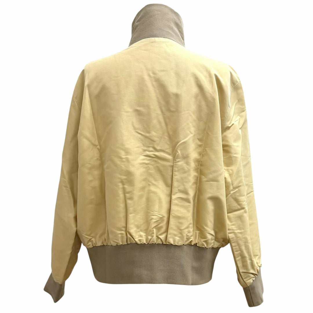 極美品★HERMES エルメス ヴィンテージ シルク100% リバーシブル MINERAUX 総柄 ZIP UP ブルゾン ジャケット マルチ ベージュ 40 仏製