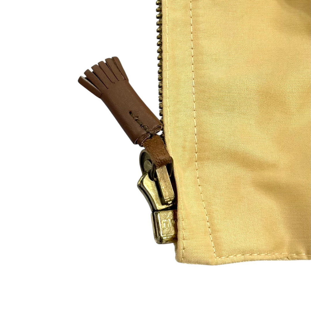 極美品★HERMES エルメス ヴィンテージ シルク100% リバーシブル MINERAUX 総柄 ZIP UP ブルゾン ジャケット マルチ ベージュ 40 仏製