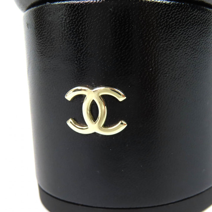 未使用品△CHANEL シャネル 25A G46591 ココマーク バックジップ スウェードレザー ロングブーツ ブラック 36 イタリア製 箱・保存袋付き