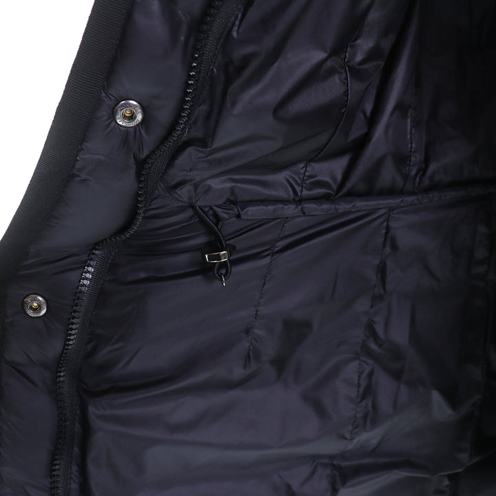 美品△MONCLER モンクレール HERMINE エルミンヌ ロゴワッペン フード付き ダウンコート ブラック 00 レディース 美シルエット◎