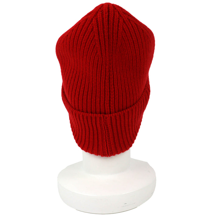 極美品△LOUIS VUITTON ルイヴィトン MP3249 ボネ LV アヘッド カシミヤ100％ ロゴ ビーニー ニット帽 ニットキャップ レッド 正規品