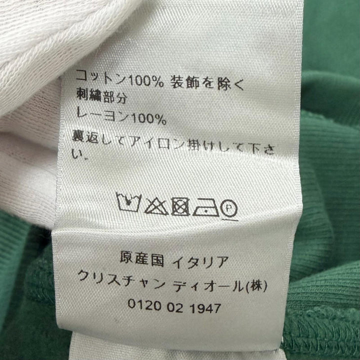 未使用品□DIOR ディオール オム 193J687A0531 ケニーシャーフ CDロゴ刺繍 スウェットシャツ トレーナー S グリーン イタリア製 正規品
