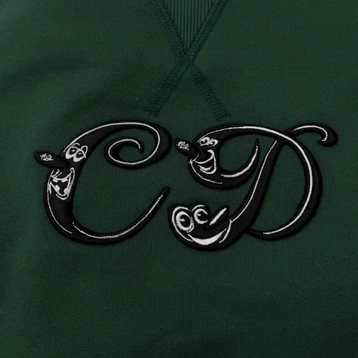 未使用品□DIOR ディオール オム 193J687A0531 ケニーシャーフ CDロゴ刺繍 スウェットシャツ トレーナー S グリーン イタリア製 正規品