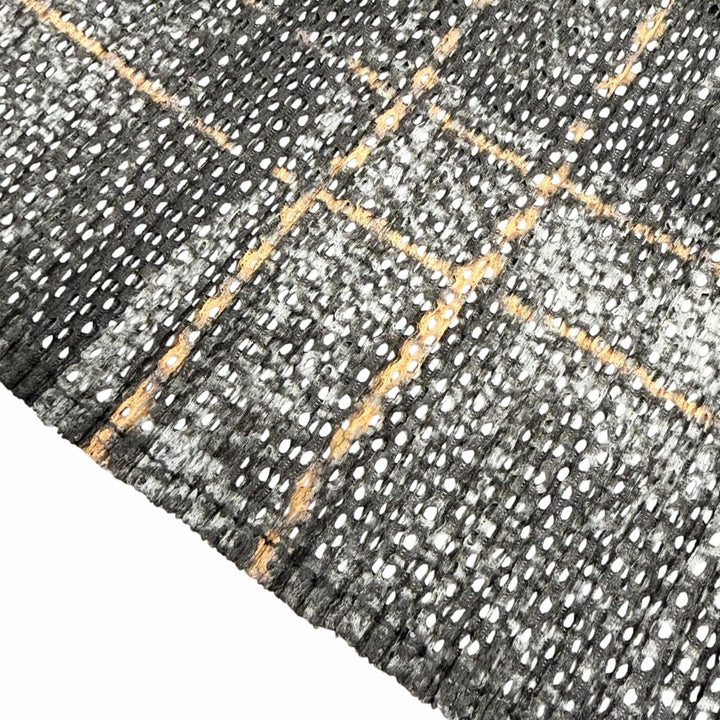 極美品△PLEATS PLEASE プリーツプリーズ イッセイミヤケ PP13-JK533 デニム転写 メッシュデザイン ノースリーブ トップス 4 正規品