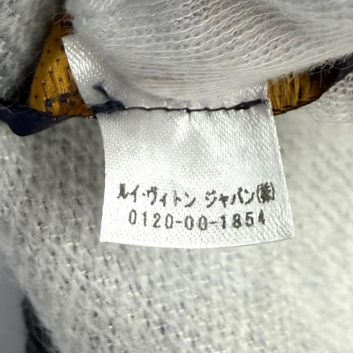 美品★LOUIS VUITTON ルイヴィトン M76377 エシャルプ オールユーニード ウール シルク混 モノグラム マフラー グレー 伊製 正規品