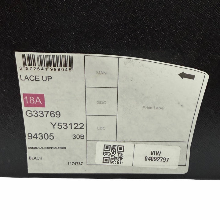 極美品★CHANEL シャネル G33769 レザー使い マトラッセ ココマーク レースアップ スウェードレザー ショートブーツ 黒 37 箱・袋付