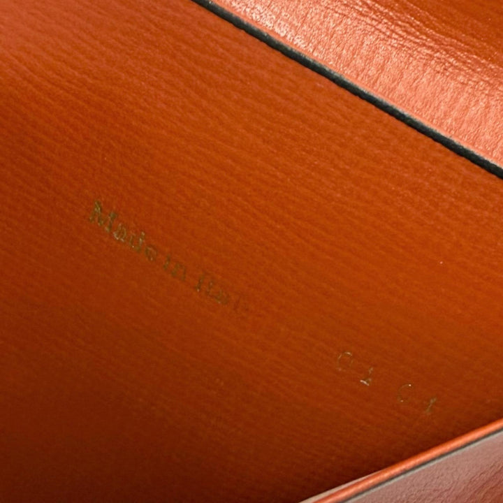 美品□Valextra ヴァレクストラ レザー フラップタイプ マルチケース 札入れ ロングウォレット 長財布 ブラウン イタリア製 メンズ