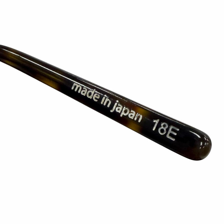 極美品▼EYEVAN アイヴァン E-0507 7285 ベッコウ柄 ボストン メガネ 眼鏡 アイウェア ブラック ガンメタリック 48□24-145 メンズ