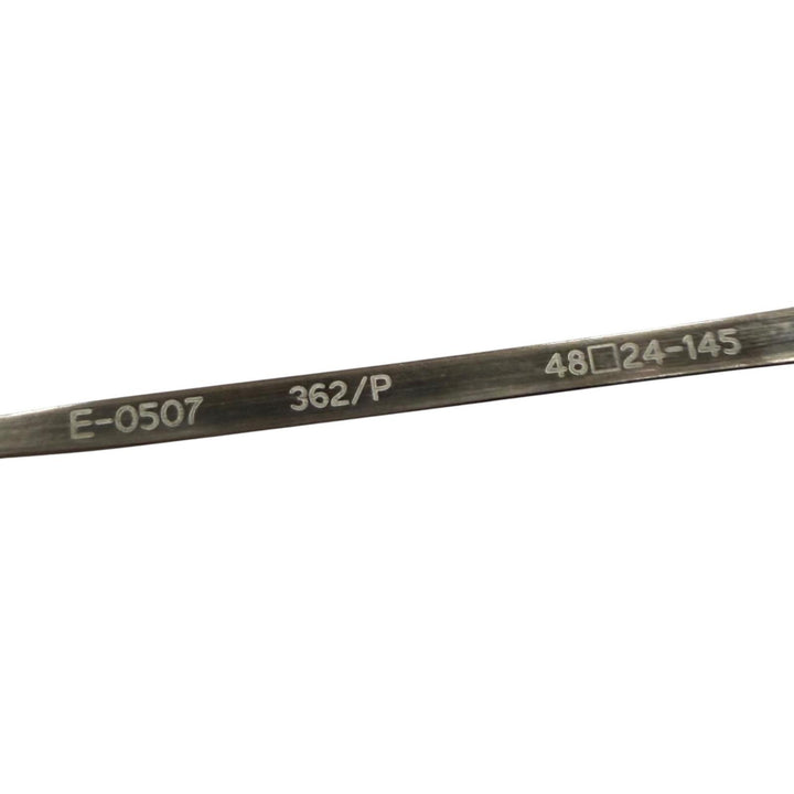 極美品▼EYEVAN アイヴァン E-0507 7285 ベッコウ柄 ボストン メガネ 眼鏡 アイウェア ブラック ガンメタリック 48□24-145 メンズ