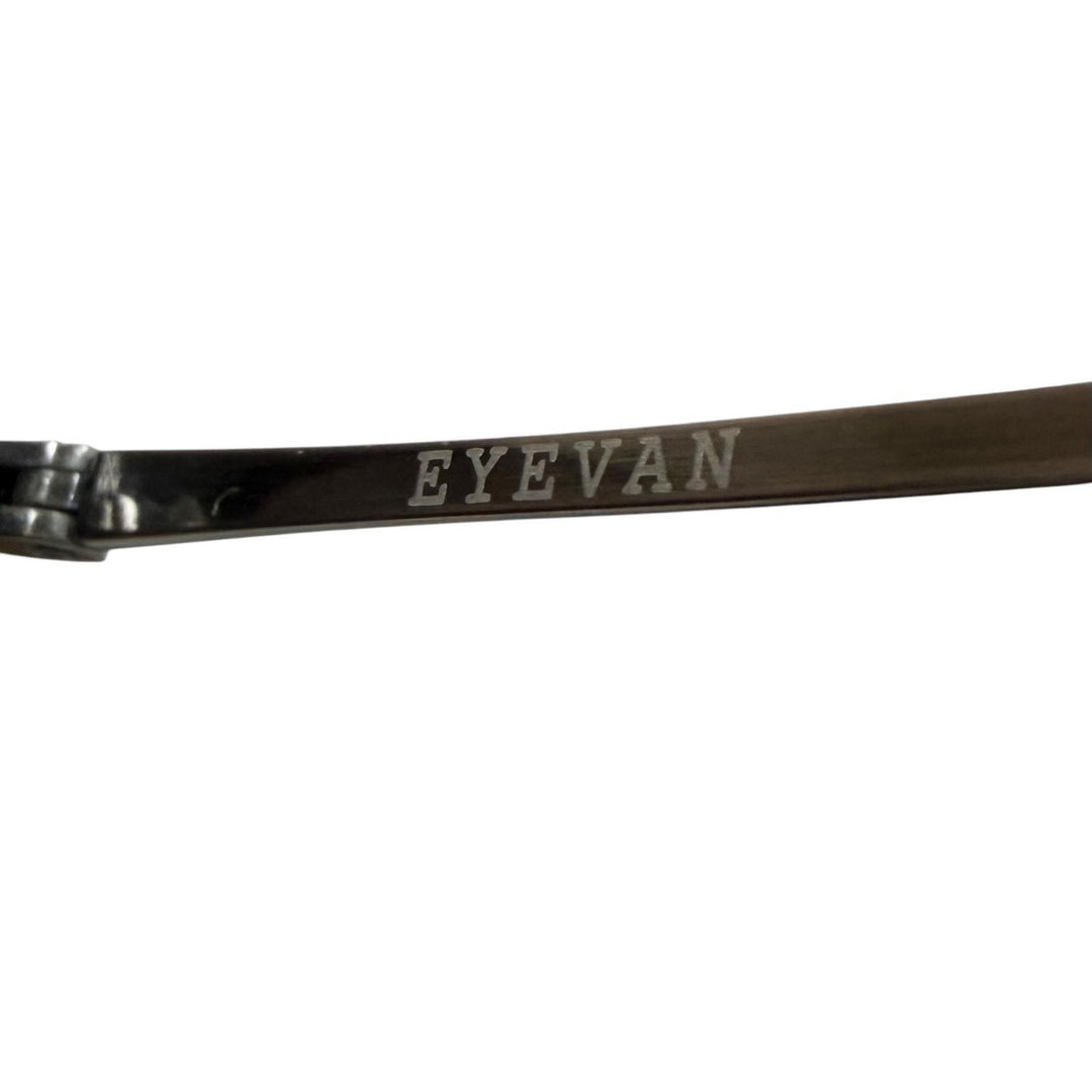 極美品▼EYEVAN アイヴァン E-0507 7285 ベッコウ柄 ボストン メガネ 眼鏡 アイウェア ブラック ガンメタリック 48□24-145 メンズ