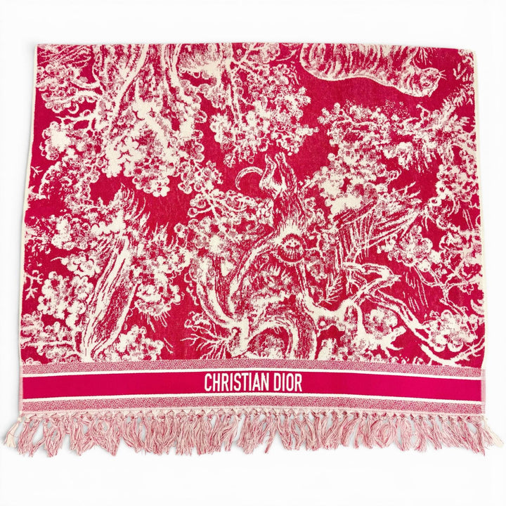 極美△Christian Dior クリスチャンディオール 21JOU800IXGS リバースストワルトゥジュイ バスタオル ビーチタオル ブランケット 正規品