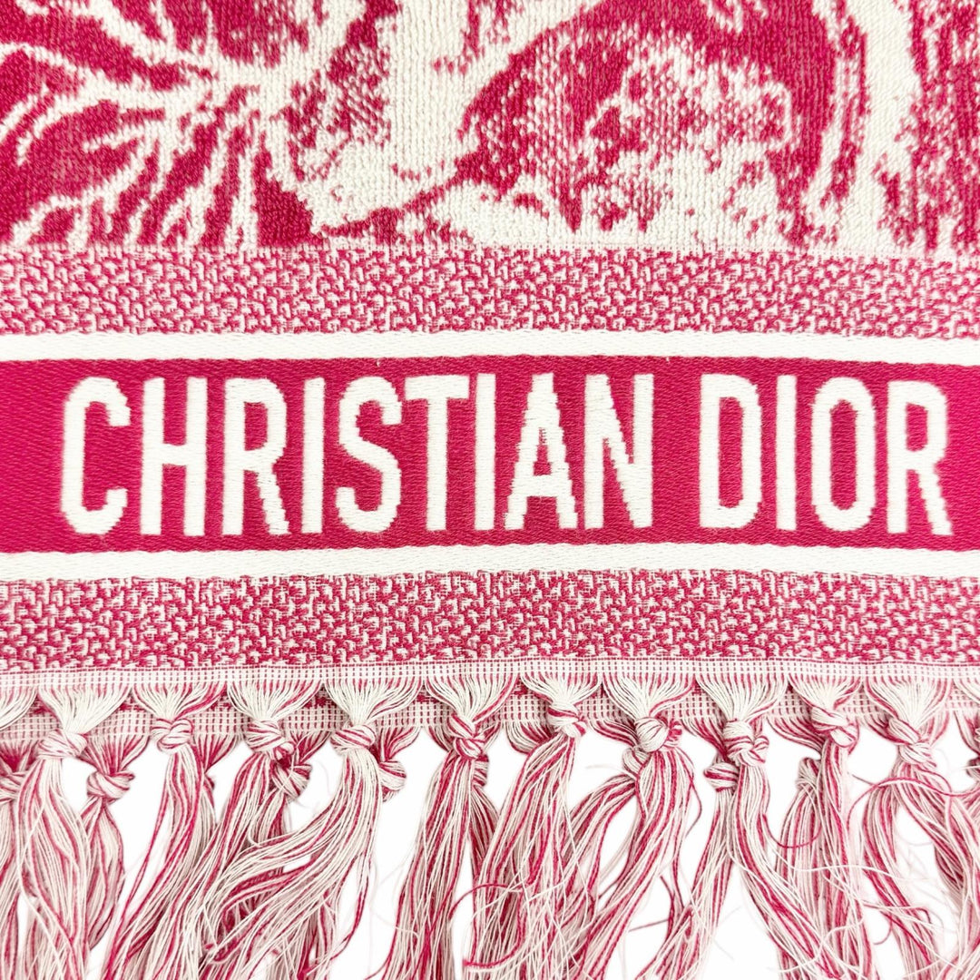 極美△Christian Dior クリスチャンディオール 21JOU800IXGS リバースストワルトゥジュイ バスタオル ビーチタオル ブランケット 正規品