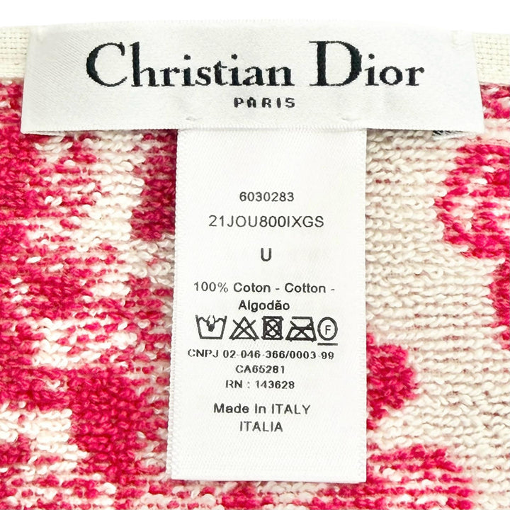 極美△Christian Dior クリスチャンディオール 21JOU800IXGS リバースストワルトゥジュイ バスタオル ビーチタオル ブランケット 正規品