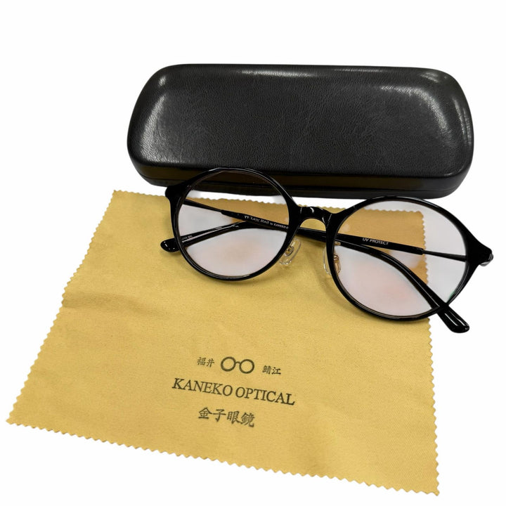 極美品▼Lazy red by Kaneko optical レイジーレッド カネコオプティカル L056 ボストン アイウェア サングラス ブラック ピンク メンズ