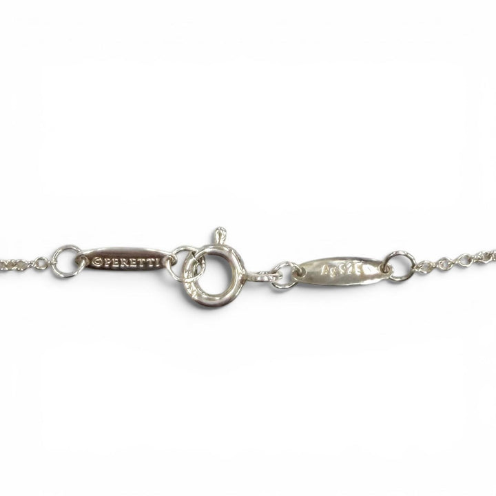 極美品★TIFFANY&amp;Co. ティファニー エルサペレッティ カラー バイ ザ ヤード アクアマリン ペンダント AG925 0.13ct 重量1.84g 箱・袋付