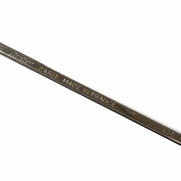 良品▼Cartier カルティエ ヴィンテージ トリニティ ツーブリッジ メガネ 眼鏡 アイウェア シルバー ゴールド ボルドー 59□12 135 度入