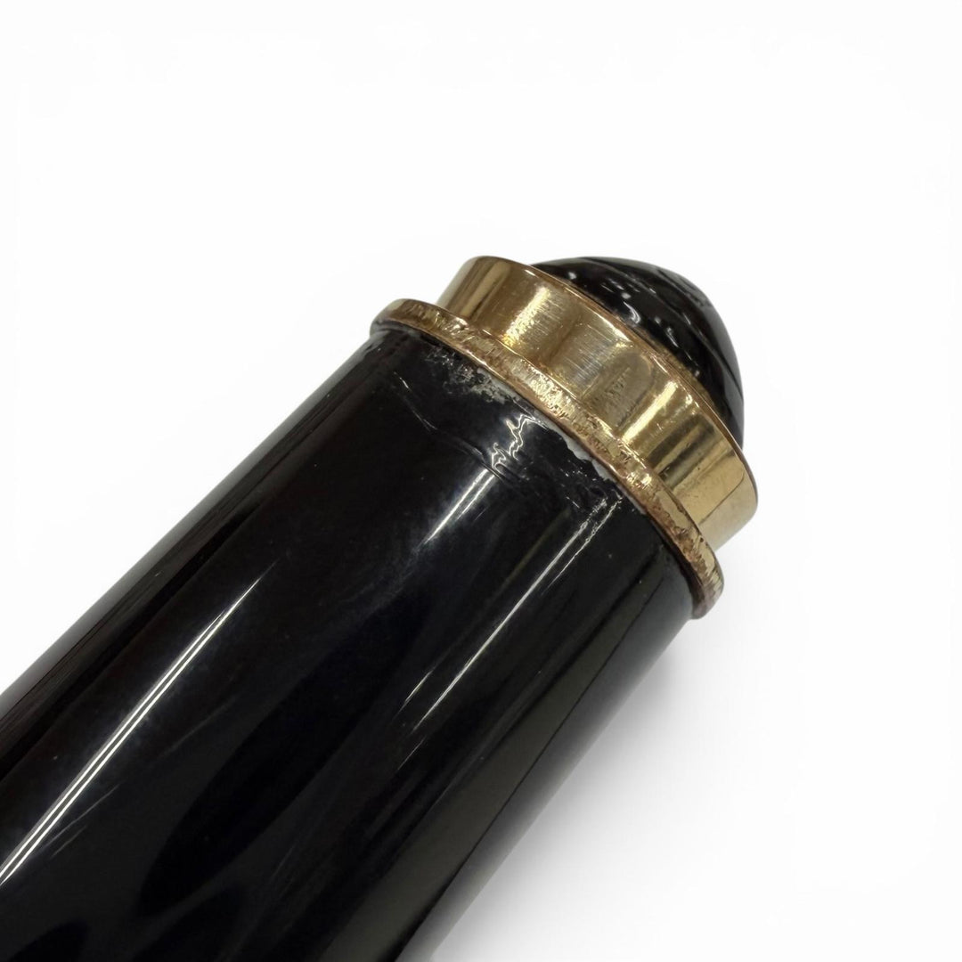 良品▼PERIKAN ペリカン ヴィンテージ スーベレーン400 ペン先14K EFニブ 超希少 1970年代 グリーンストライプ 万年筆 ブラック ゴールド