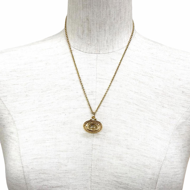 極美品★Vivienne Westwood ヴィヴィアンウエストウッド NEW TINY ORB ニュー タイニー オーブ ラインストーン ネックレス 箱・袋付