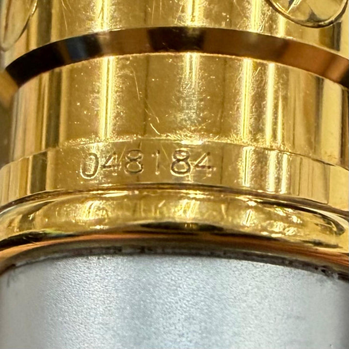 良品▼Cartier カルティエ サントス ドゥ カルティエ ツイスト式 ボールペン シルバー ゴールド フランス製 メンズ 筆記確認済み